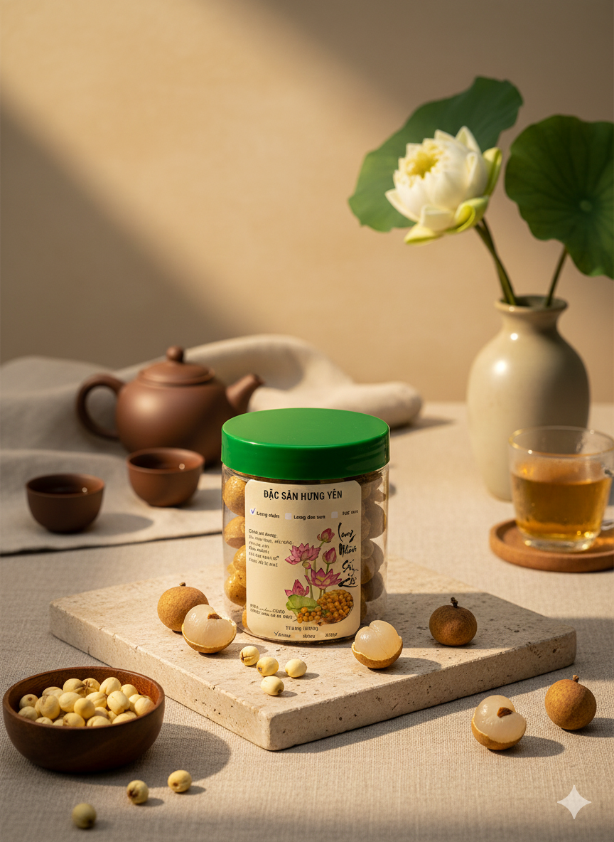 Hạt Sen Sấy Giòn Ăn Liền - Đặc Sản Phố Hiến